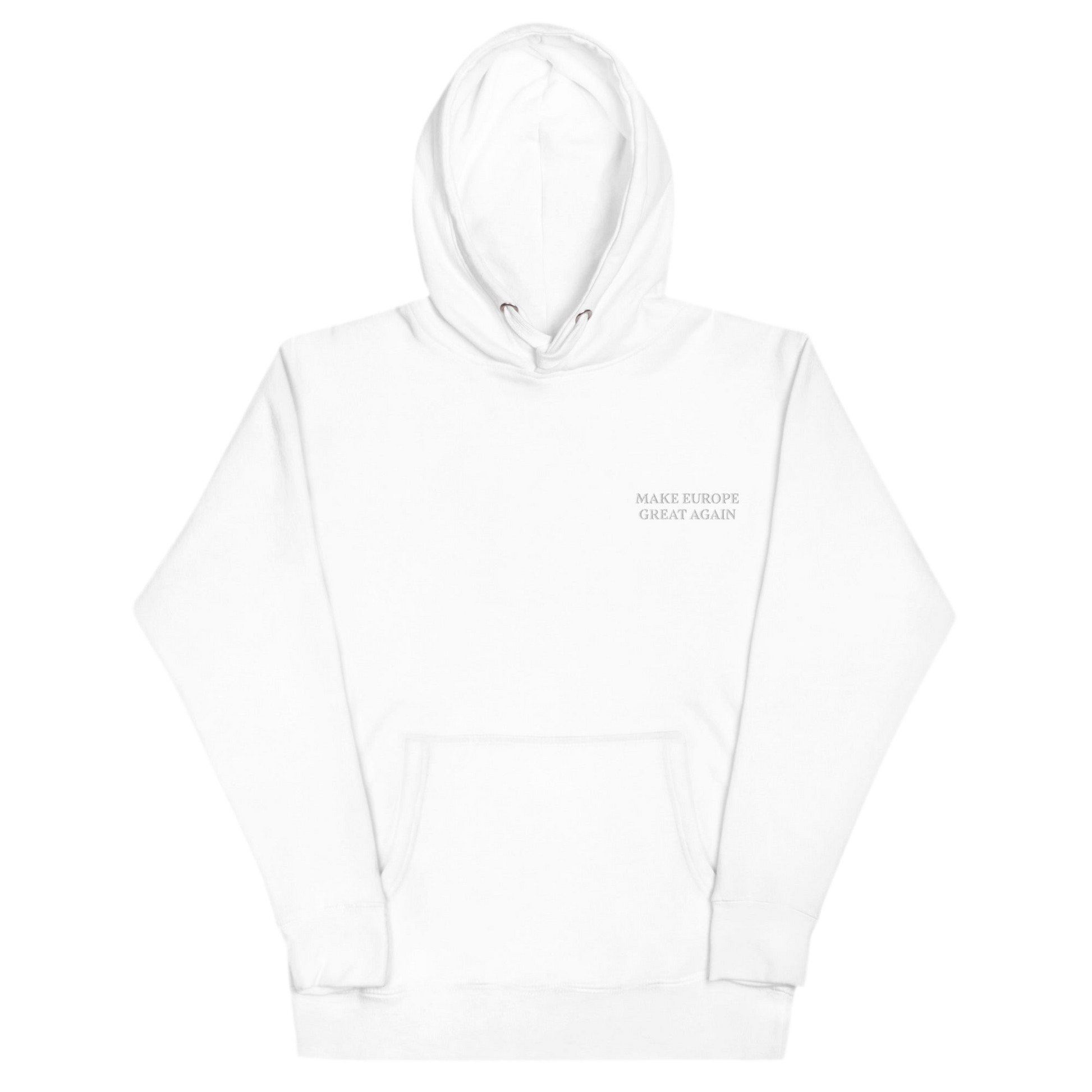 Make Europe great again white hoodie